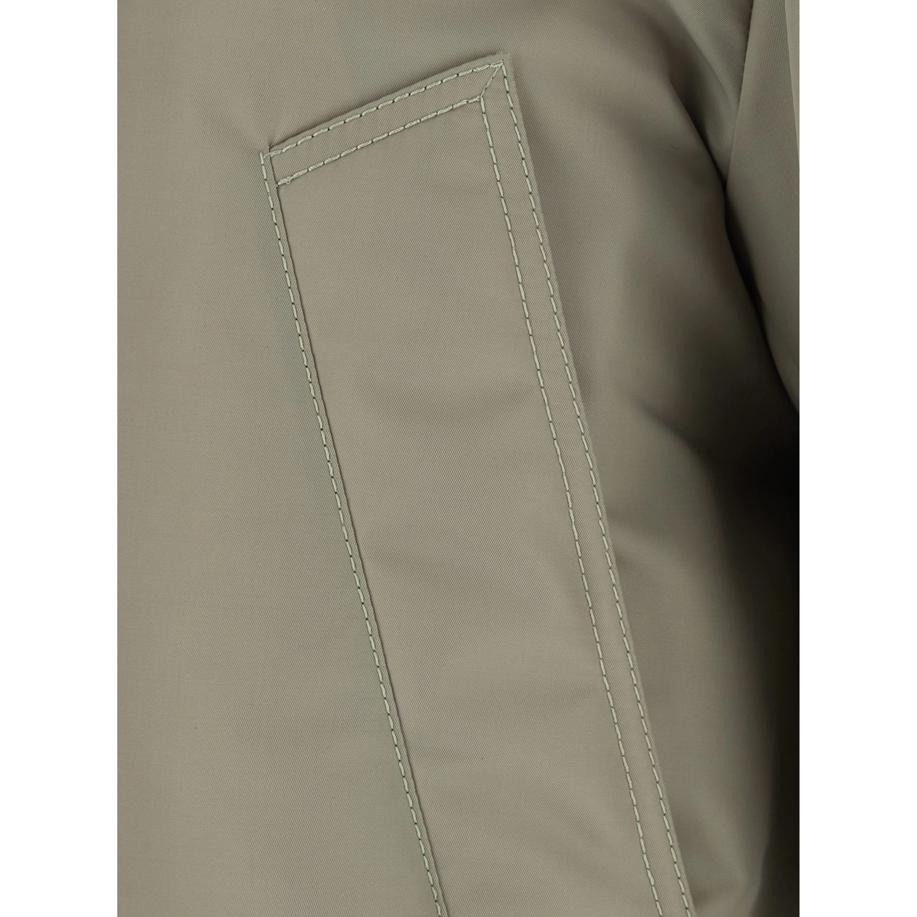 WR SATIN NYLON BLOUSON WITH INTRECCIATO COLLAR