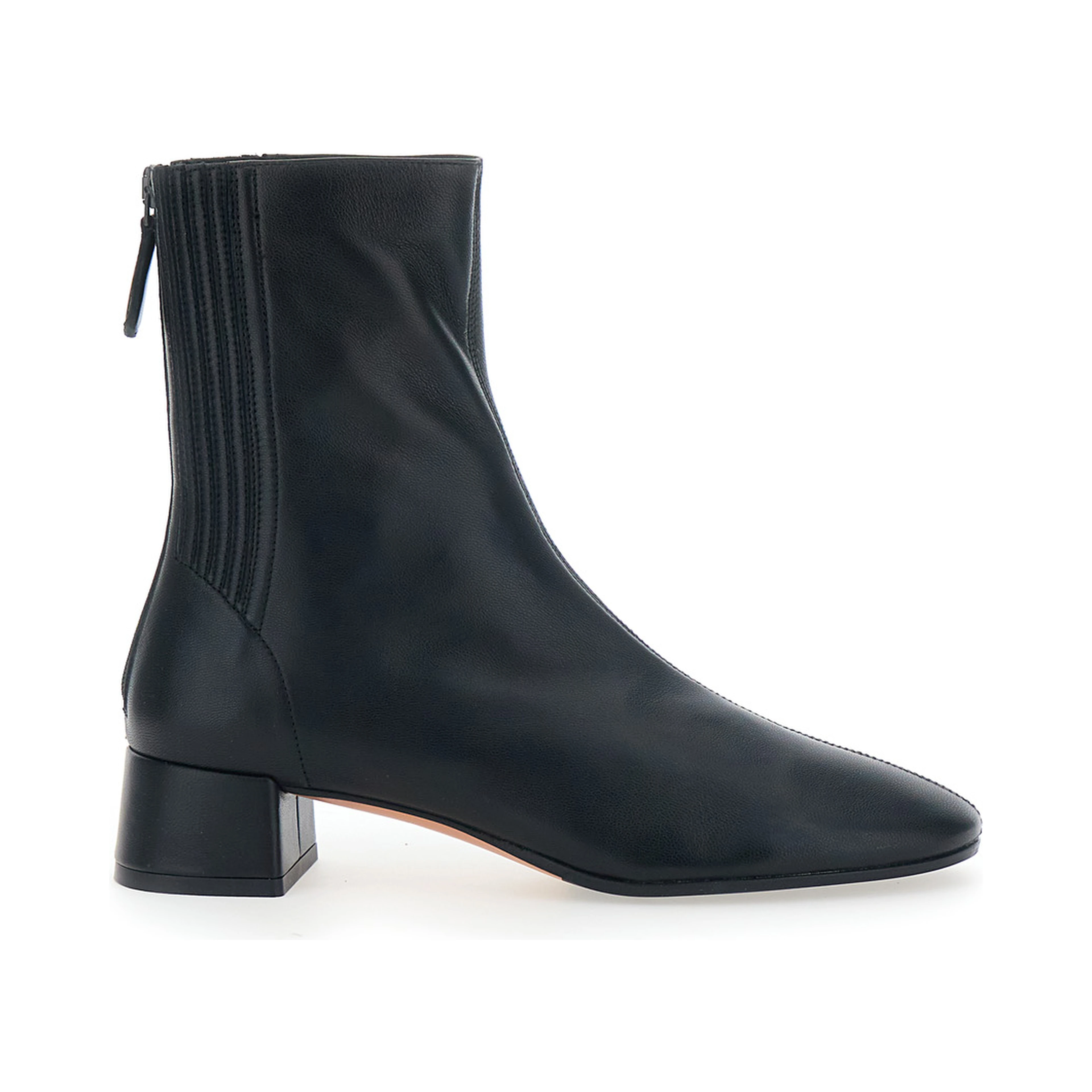 SAINT HONORE black Ankle Boots with zip closure at the back in Leather for Women