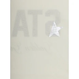 T-shirt STAR UNISEX with lightweight cotton print white unisex