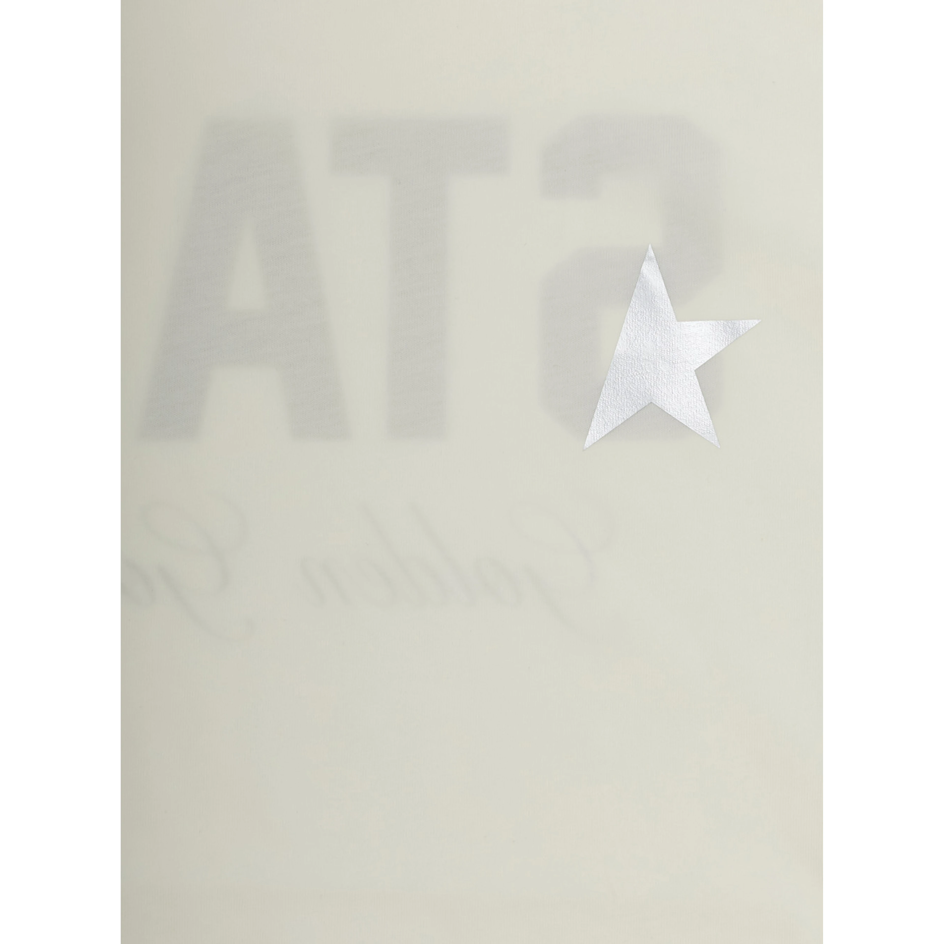 T-shirt STAR UNISEX with lightweight cotton print white unisex