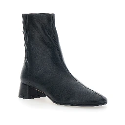 SAINT HONORE black Ankle Boots with zip closure at the back in Leather for Women