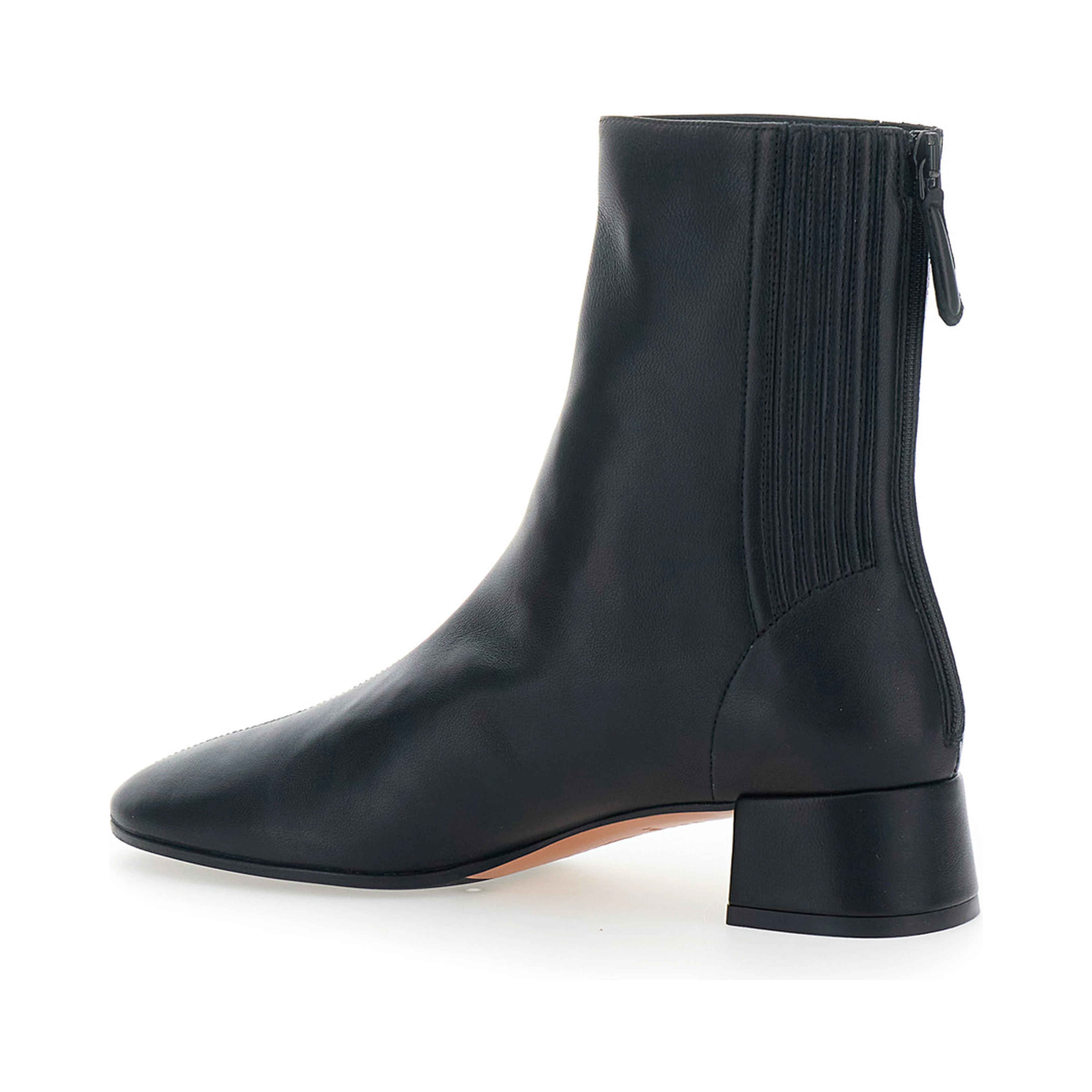 SAINT HONORE black Ankle Boots with zip closure at the back in Leather for Women