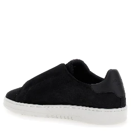 Low Sneakers Dice Laceless Slip-On in Black Suede Men