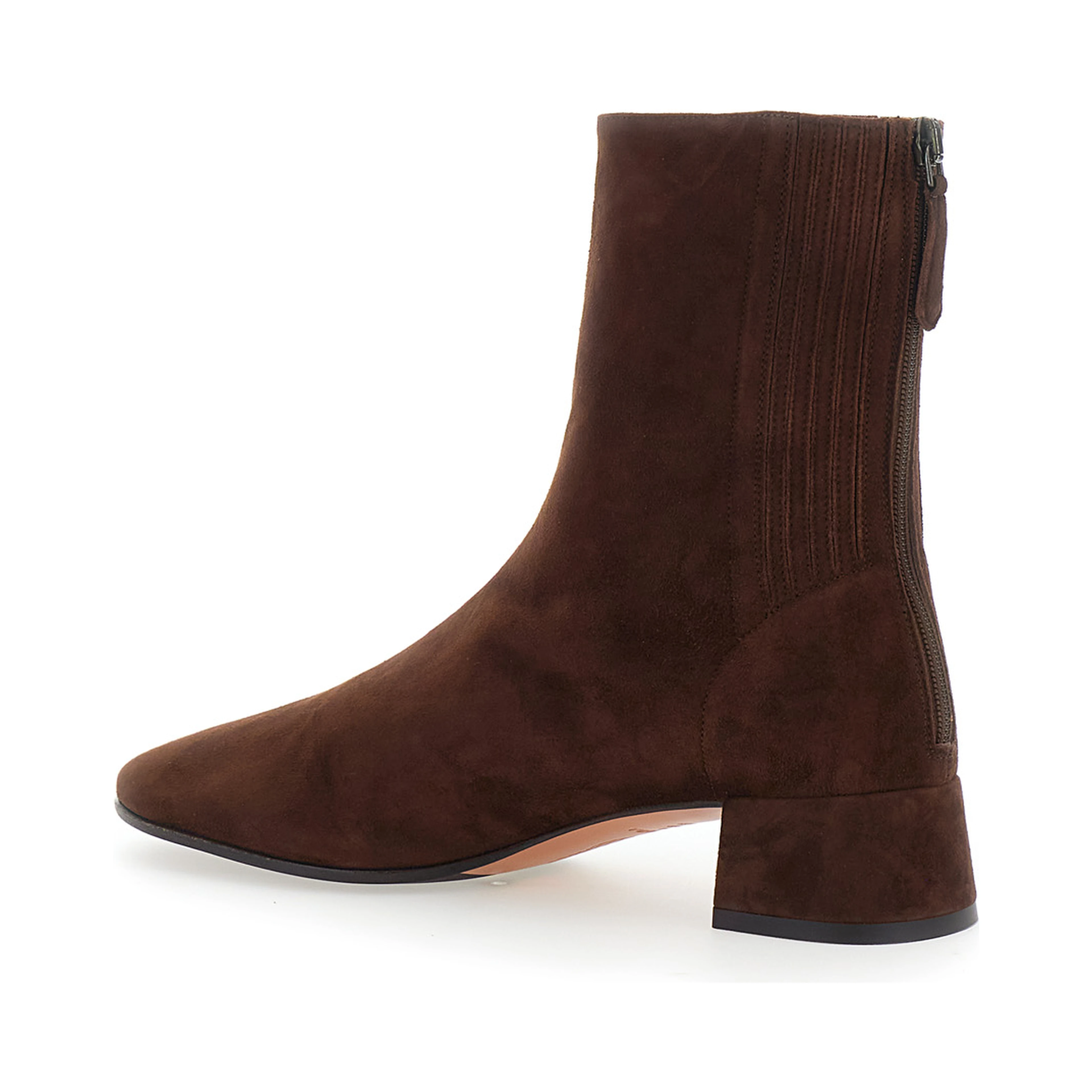 SAINT HONORE brown Ankle Boots with zip closure at the back in suede for Women
