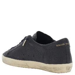 Sneakers SUPERSTAR with leather and blue details unisex