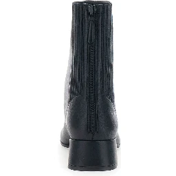 SAINT HONORE black Ankle Boots with zip closure at the back in Leather for Women