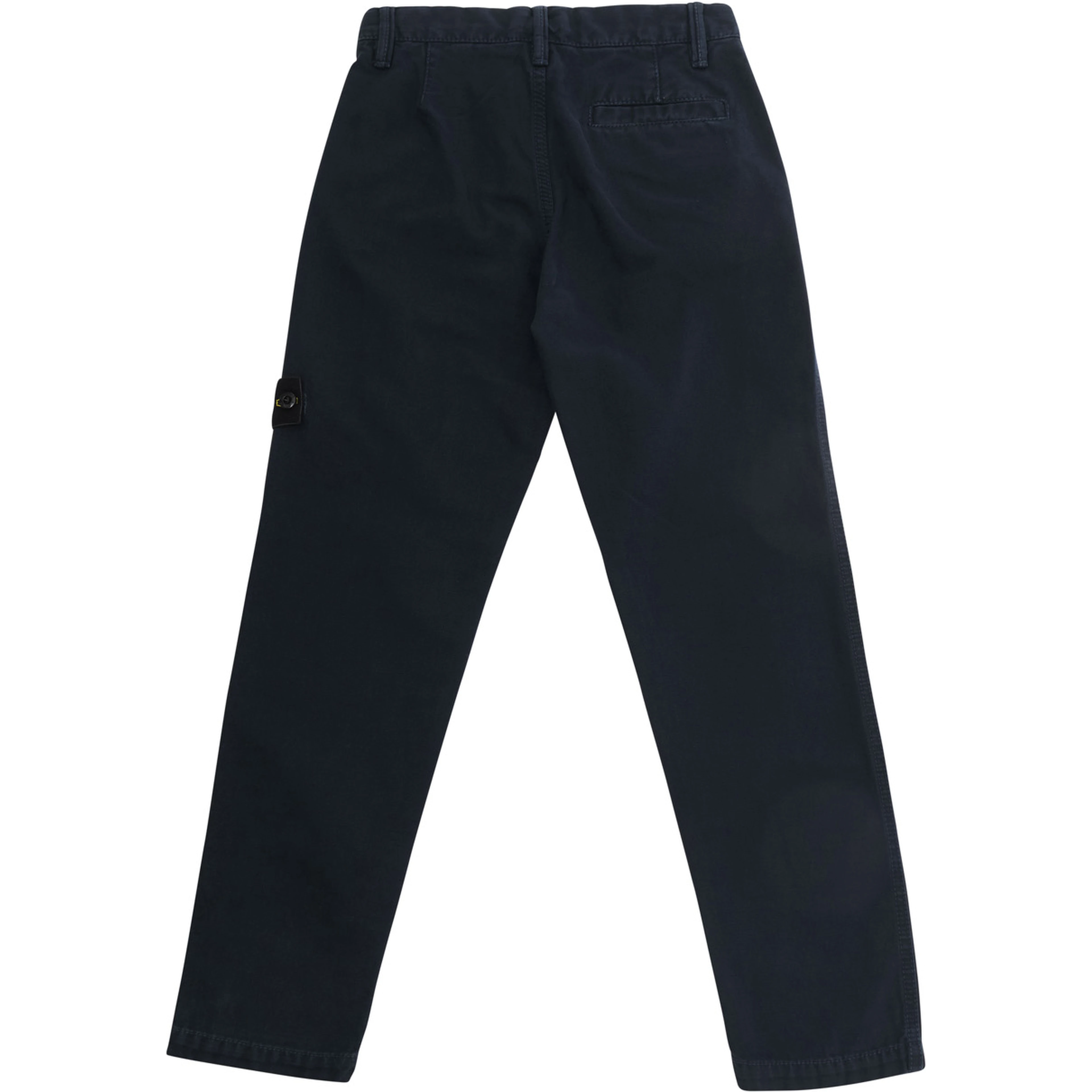 Blue Pants with logo patch on the front in tech fabric for boy