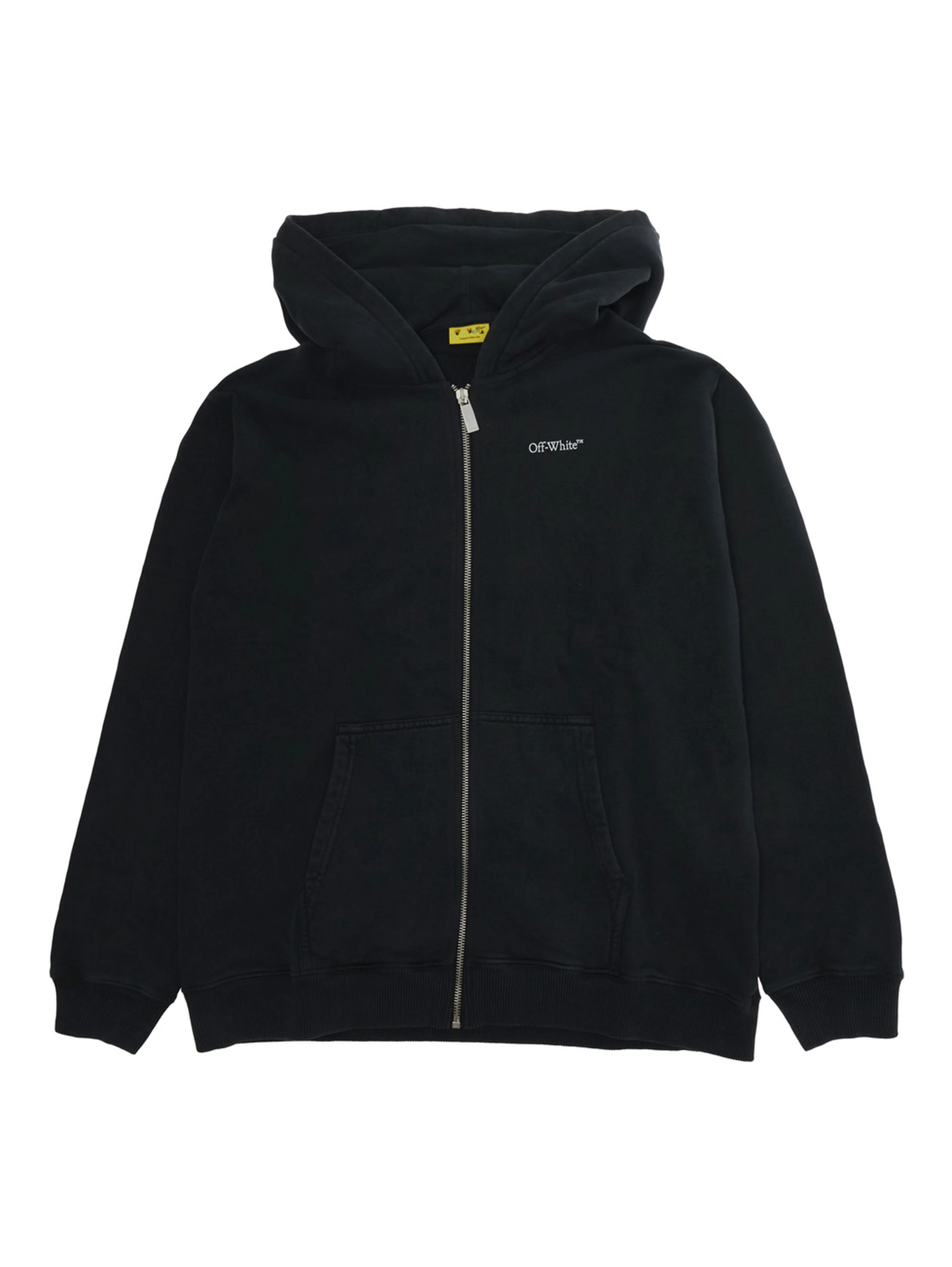 ARROWMONOGRAMHOODIEZIPUP is a hoodie with a zip made of Cotton and Black for boy