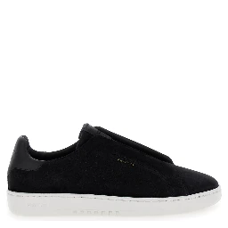 Low Sneakers Dice Laceless Slip-On in Black Suede Men