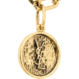 Gold-colored Chain Bracelet with Cassandre Charm in Brass for Women