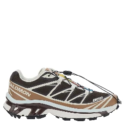 XT-6 Brown Sneaker with Logo Applied on the Tongue and Chunky Sole in fabric Unisex