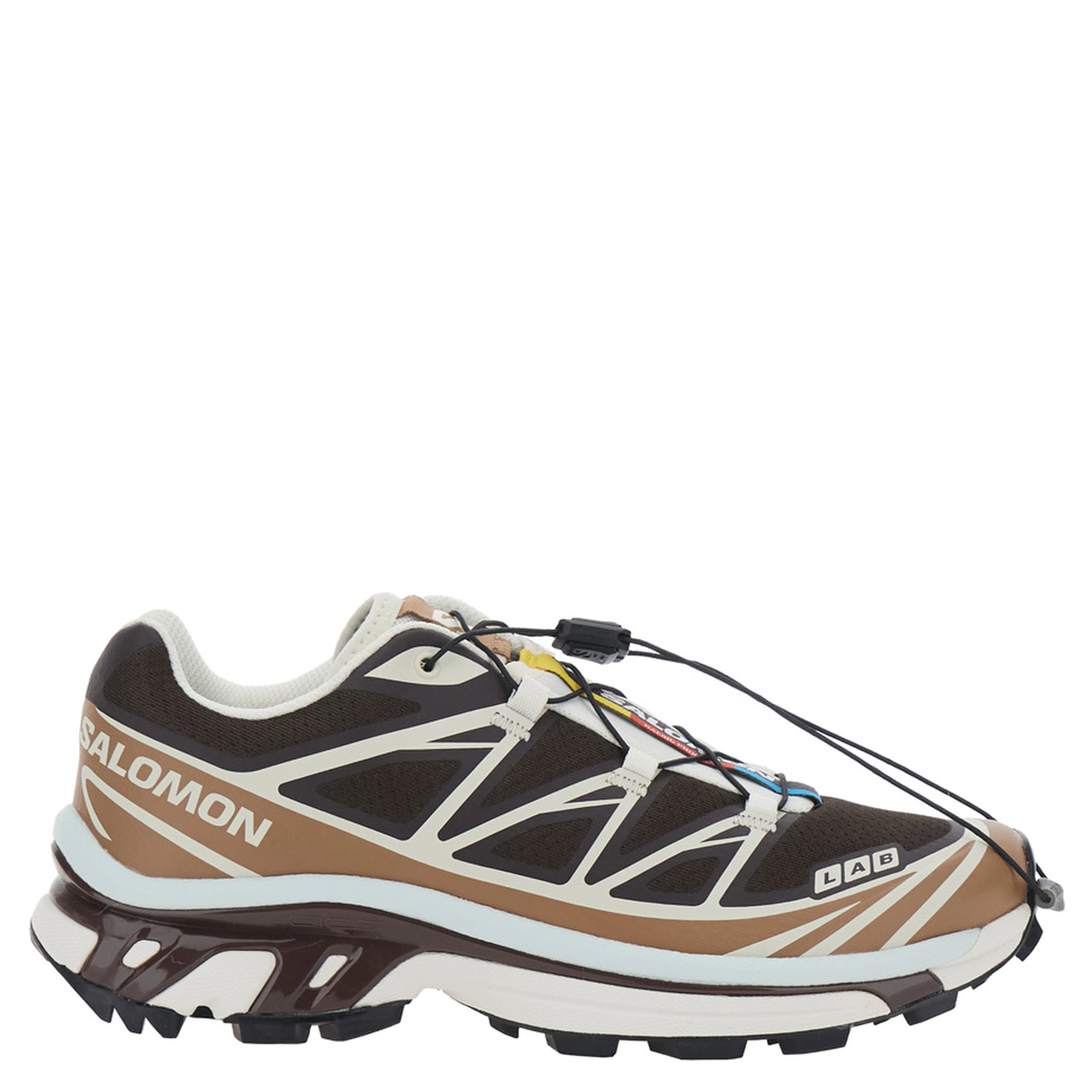XT-6 Brown Sneaker with Logo Applied on the Tongue and Chunky Sole in fabric Unisex