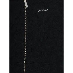ARROWMONOGRAMHOODIEZIPUP is a hoodie with a zip made of Cotton and Black for boy