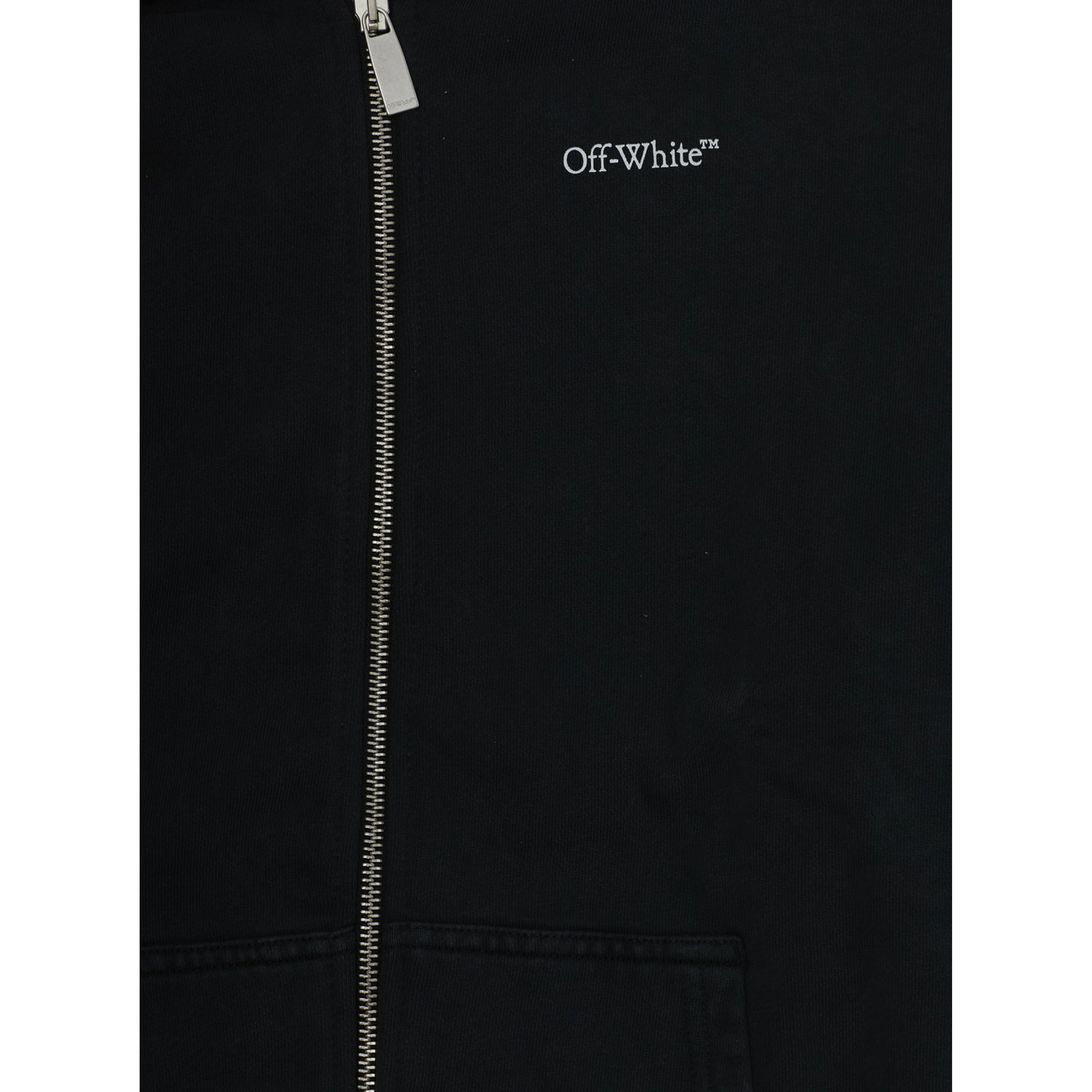ARROWMONOGRAMHOODIEZIPUP is a hoodie with a zip made of Cotton and Black for boy