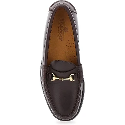 Loafers with Horsebit on the Front in Bordeaux Leather for Women