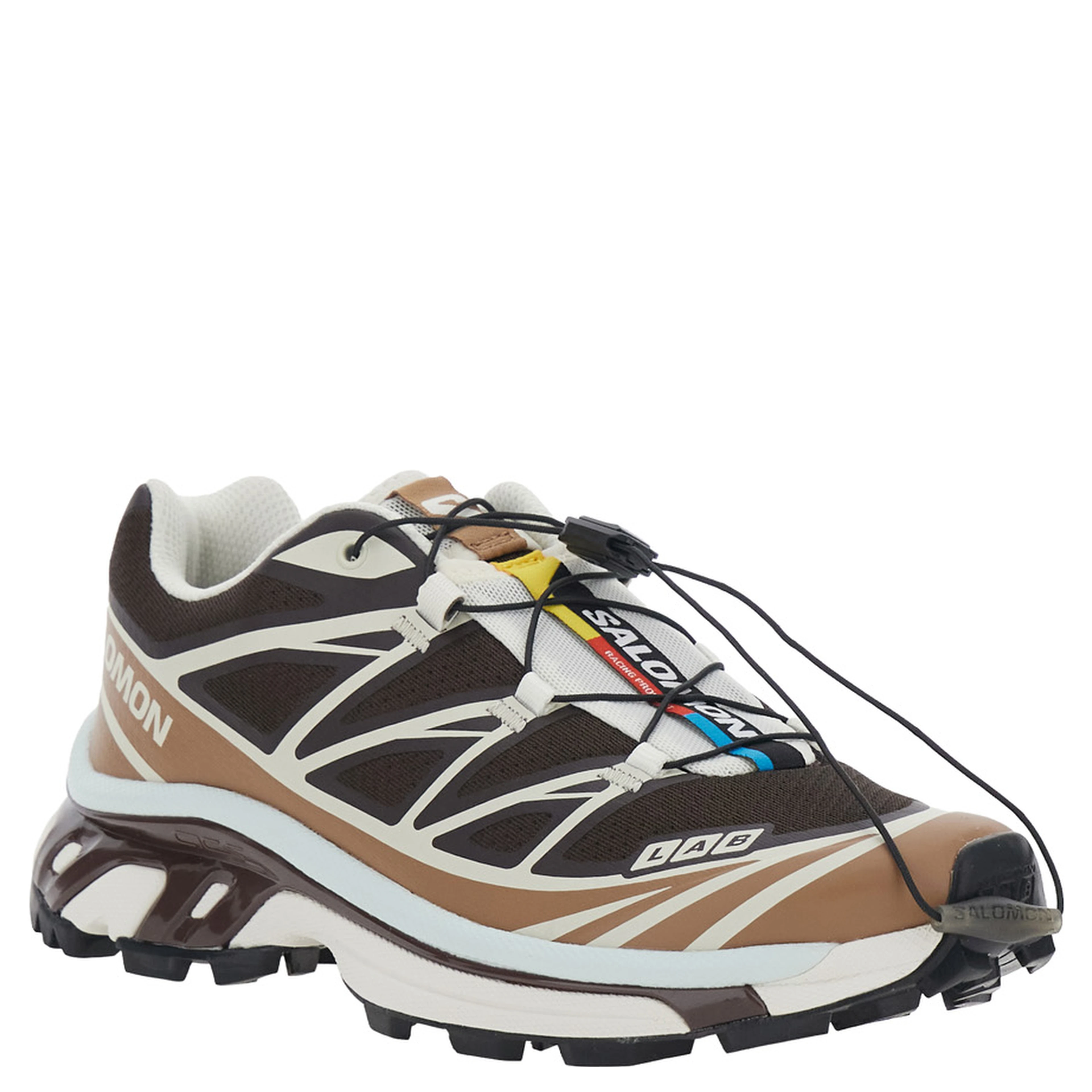 XT-6 Brown Sneaker with Logo Applied on the Tongue and Chunky Sole in fabric Unisex