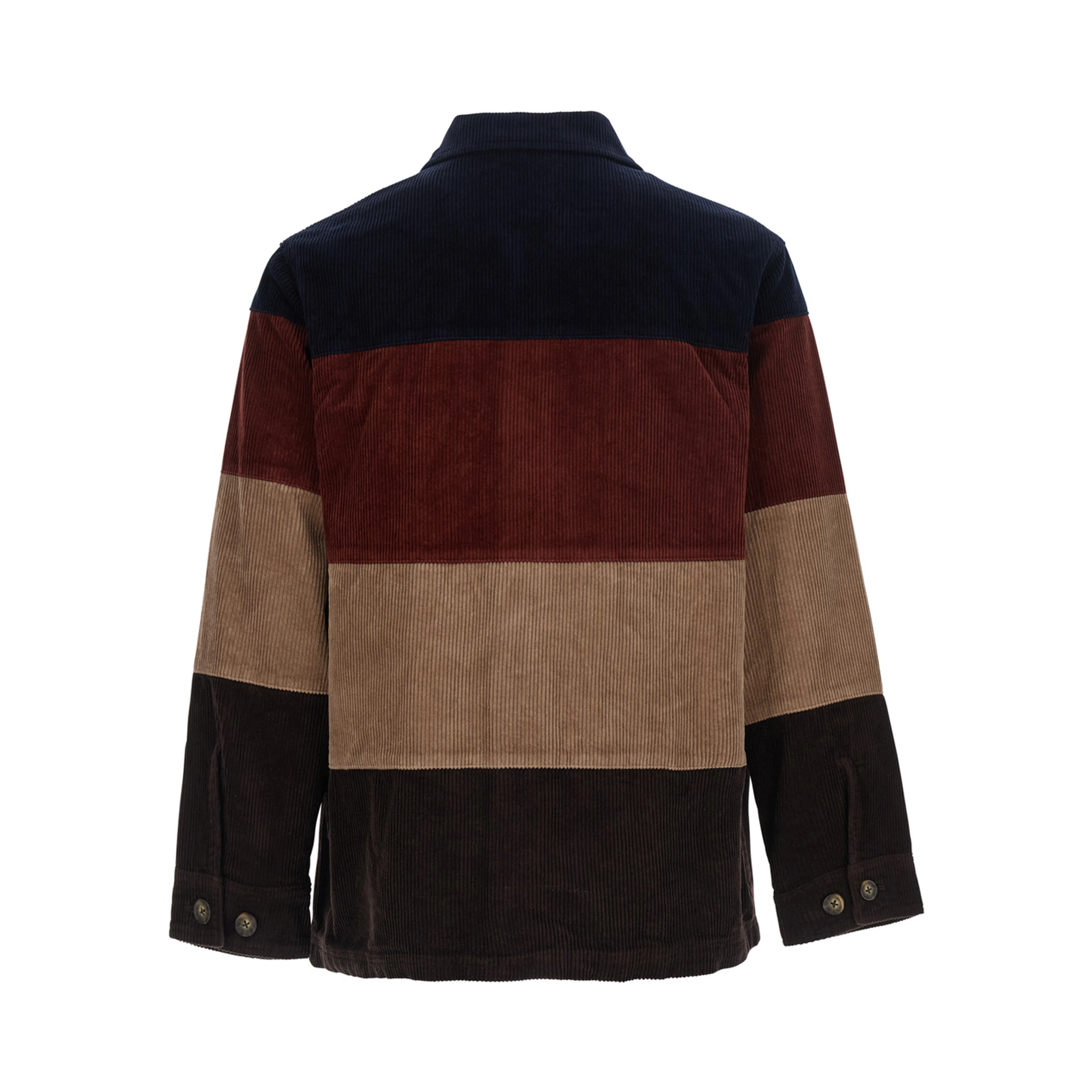 DORRPORT Multicolor Jacket with striped design and classic collar in velvet man