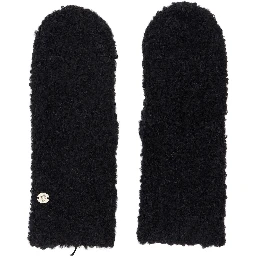 Elissy Gloves in blend of wool with Alpaca and Nylon black unisex