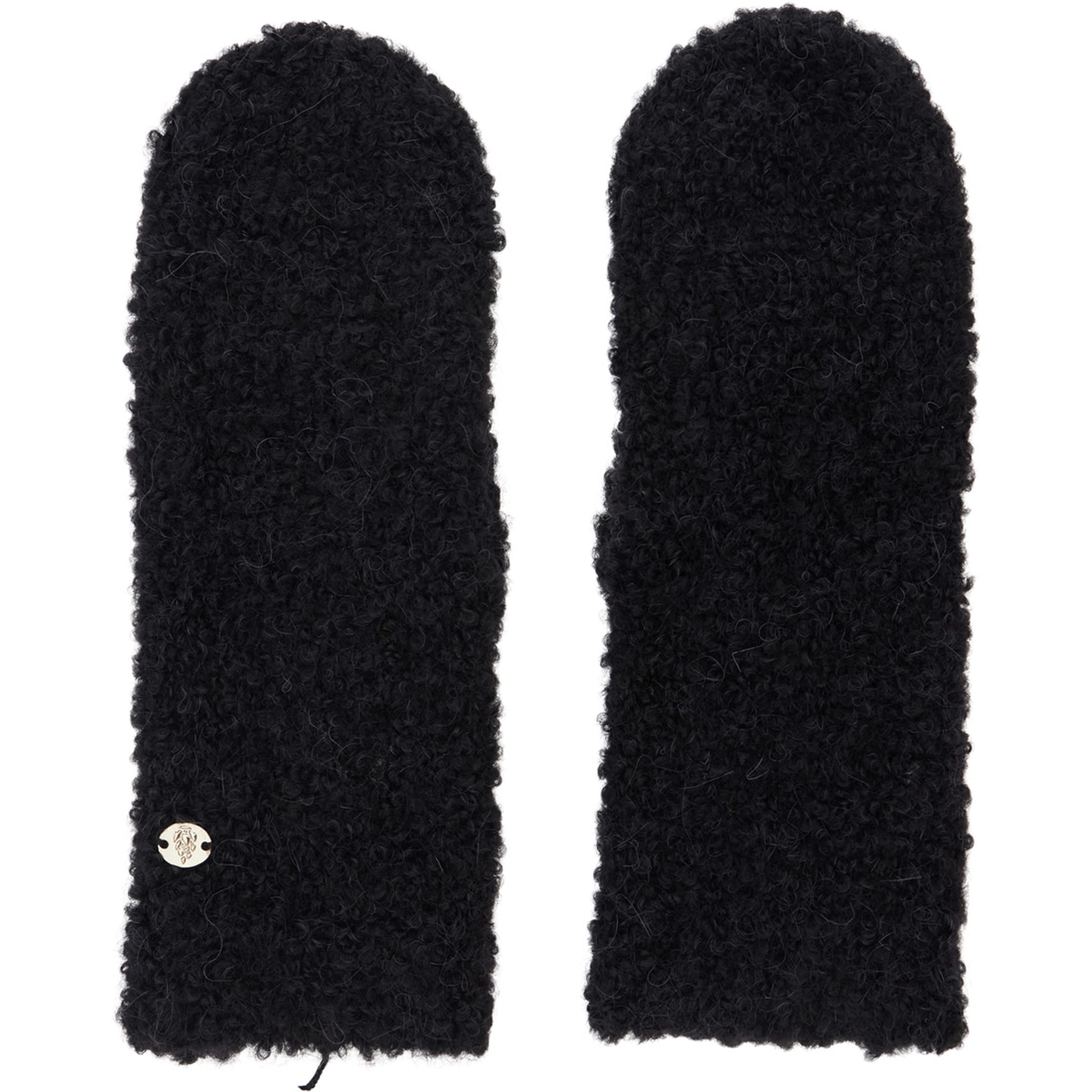 Elissy Gloves in blend of wool with Alpaca and Nylon black unisex