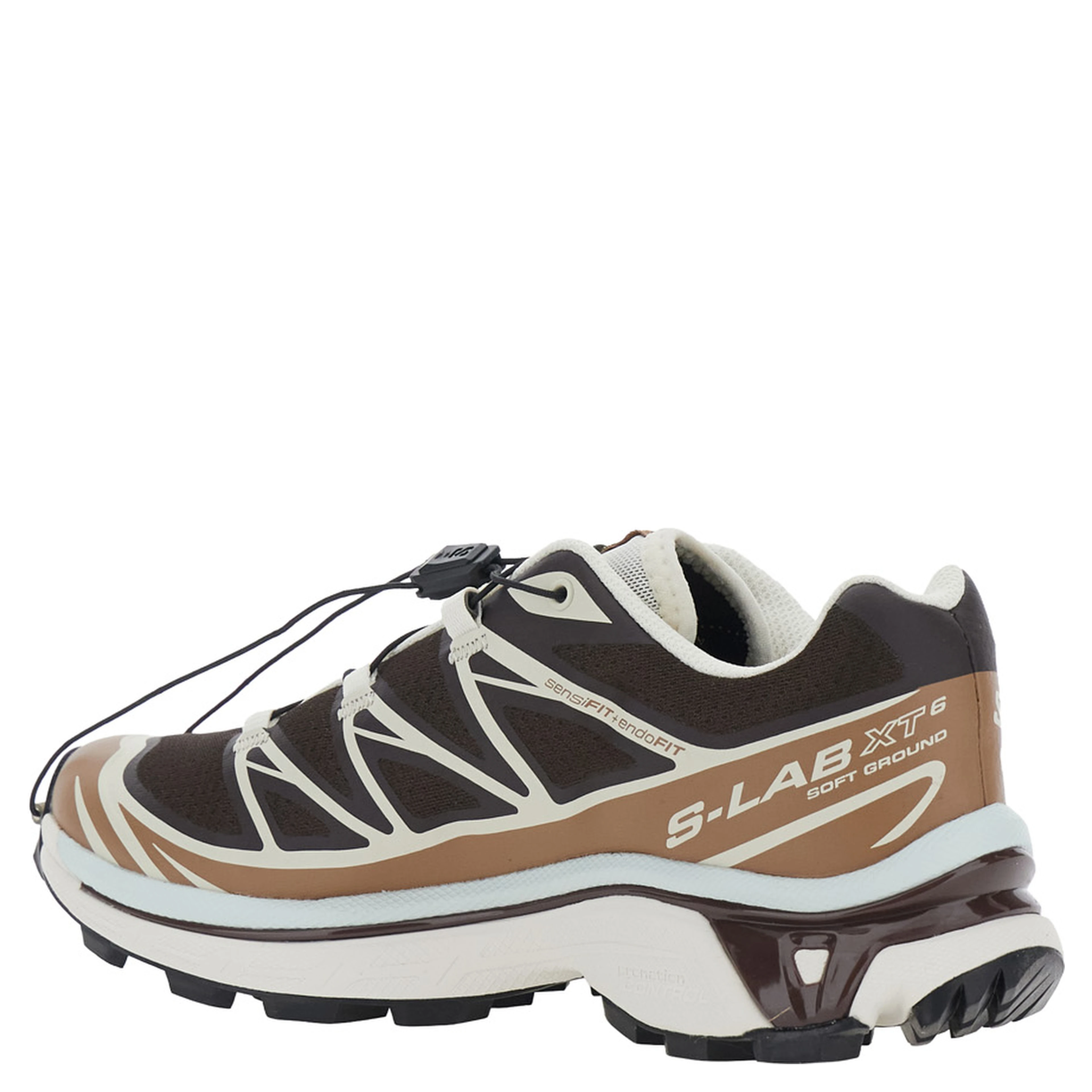 XT-6 Brown Sneaker with Logo Applied on the Tongue and Chunky Sole in fabric Unisex