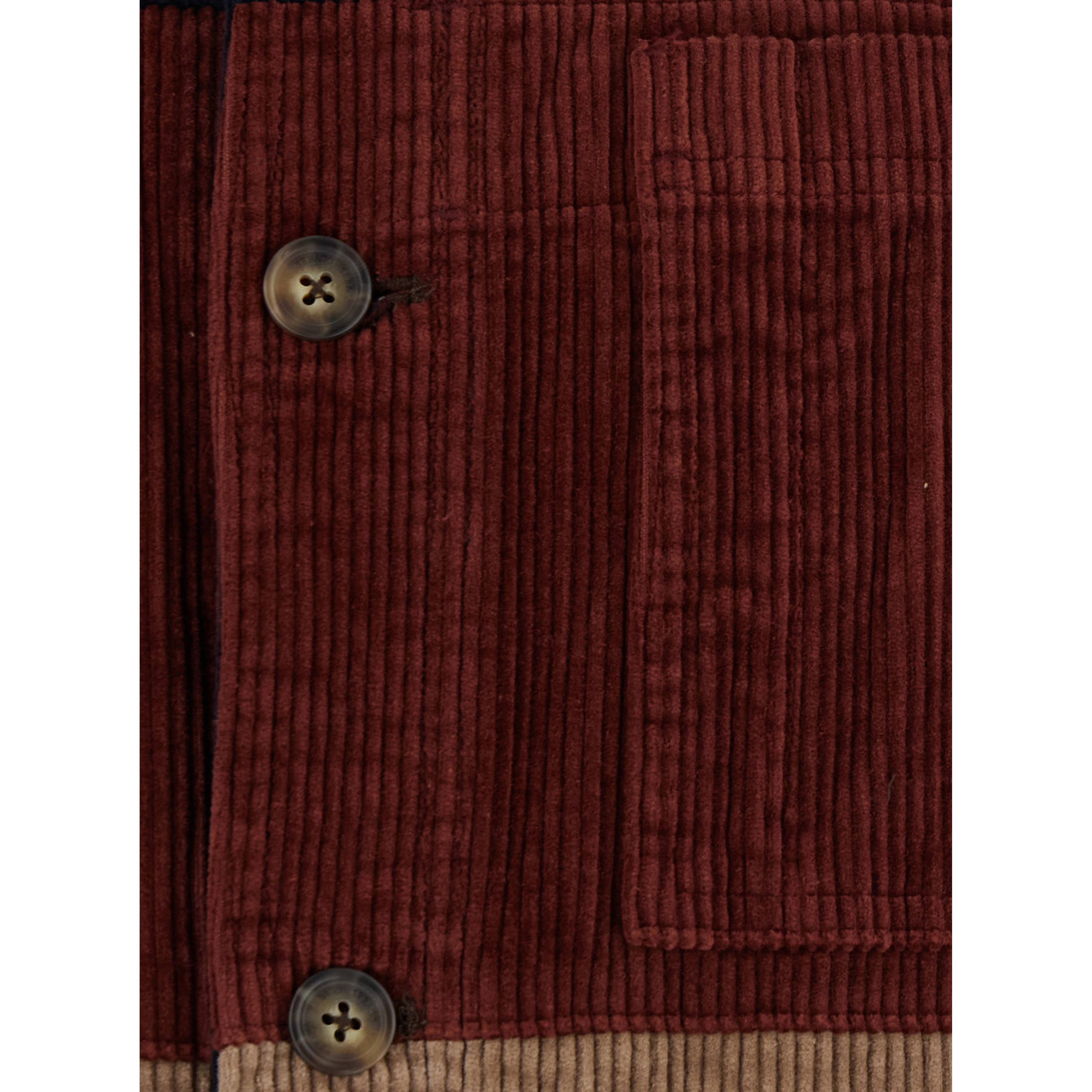 DORRPORT Multicolor Jacket with striped design and classic collar in velvet man