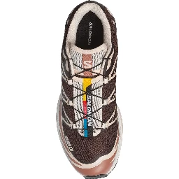 XT-6 Brown Sneaker with Logo Applied on the Tongue and Chunky Sole in fabric Unisex