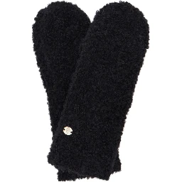 Elissy Gloves in blend of wool with Alpaca and Nylon black unisex