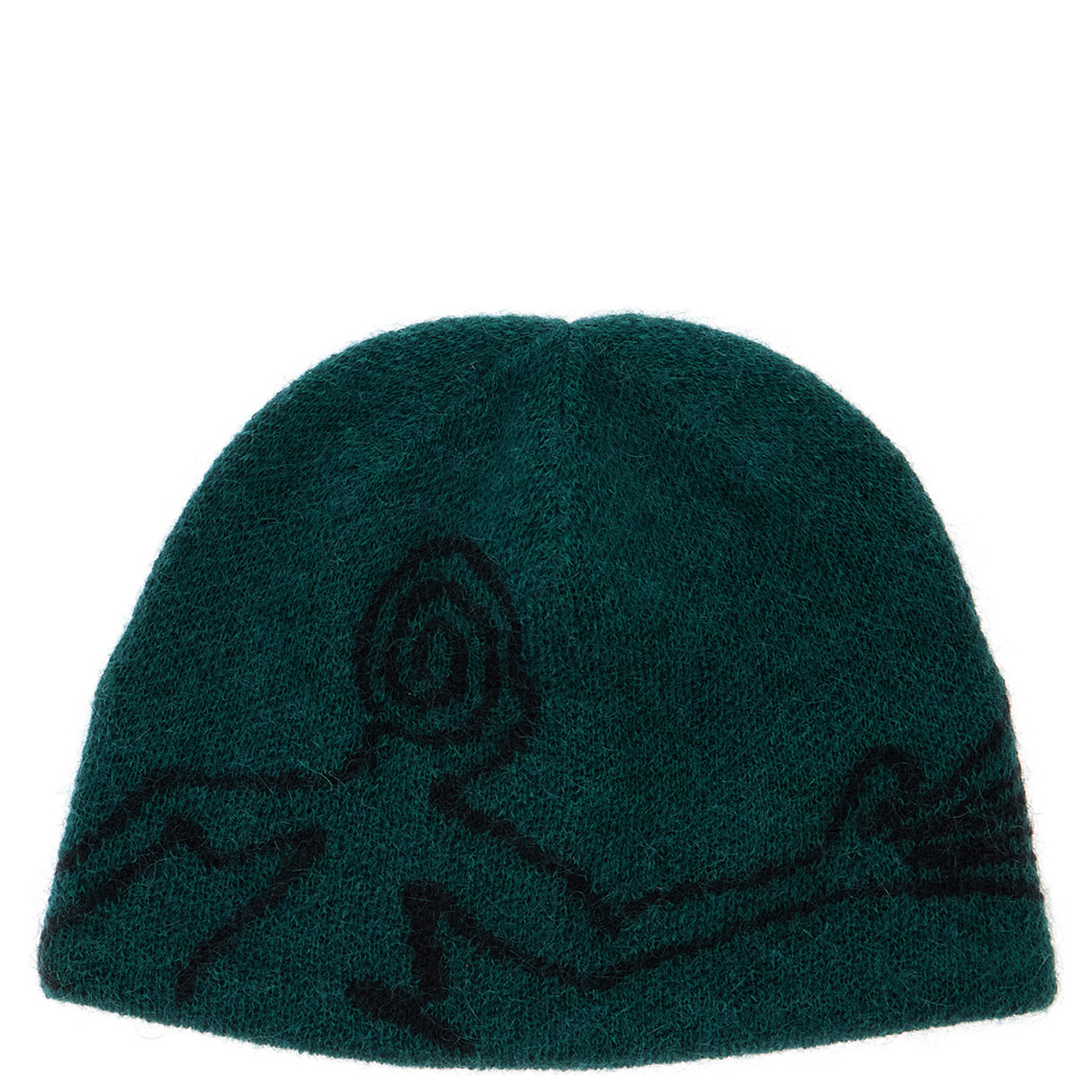 Cap with visor and tech fabric in green unisex