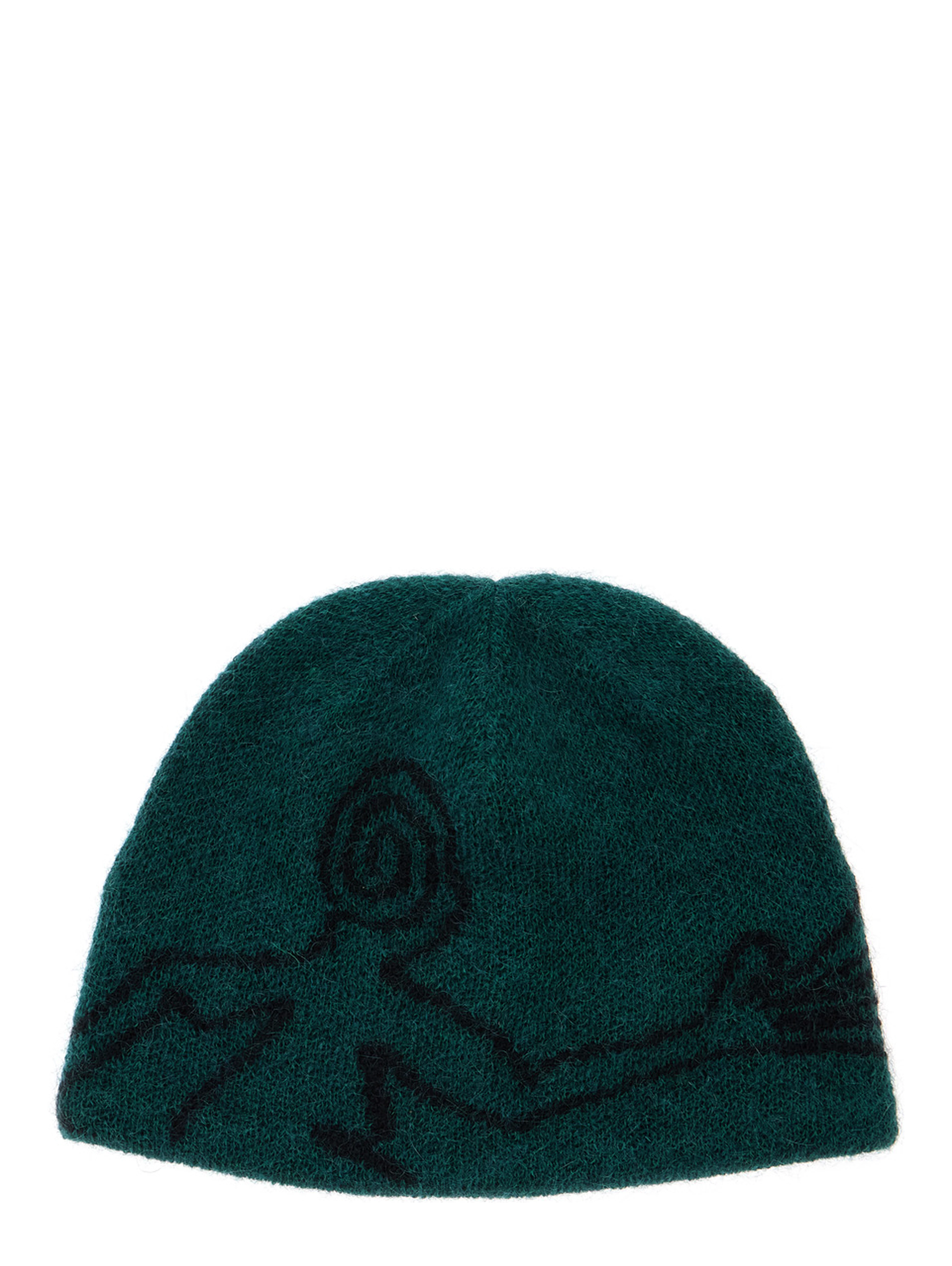 Cap with visor and tech fabric in green unisex