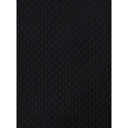 Black Tie with knot closure at the back in silk for men
