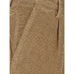 Day Off Beige Pants with Two Welt Pockets on the Back in Corduroy for Men