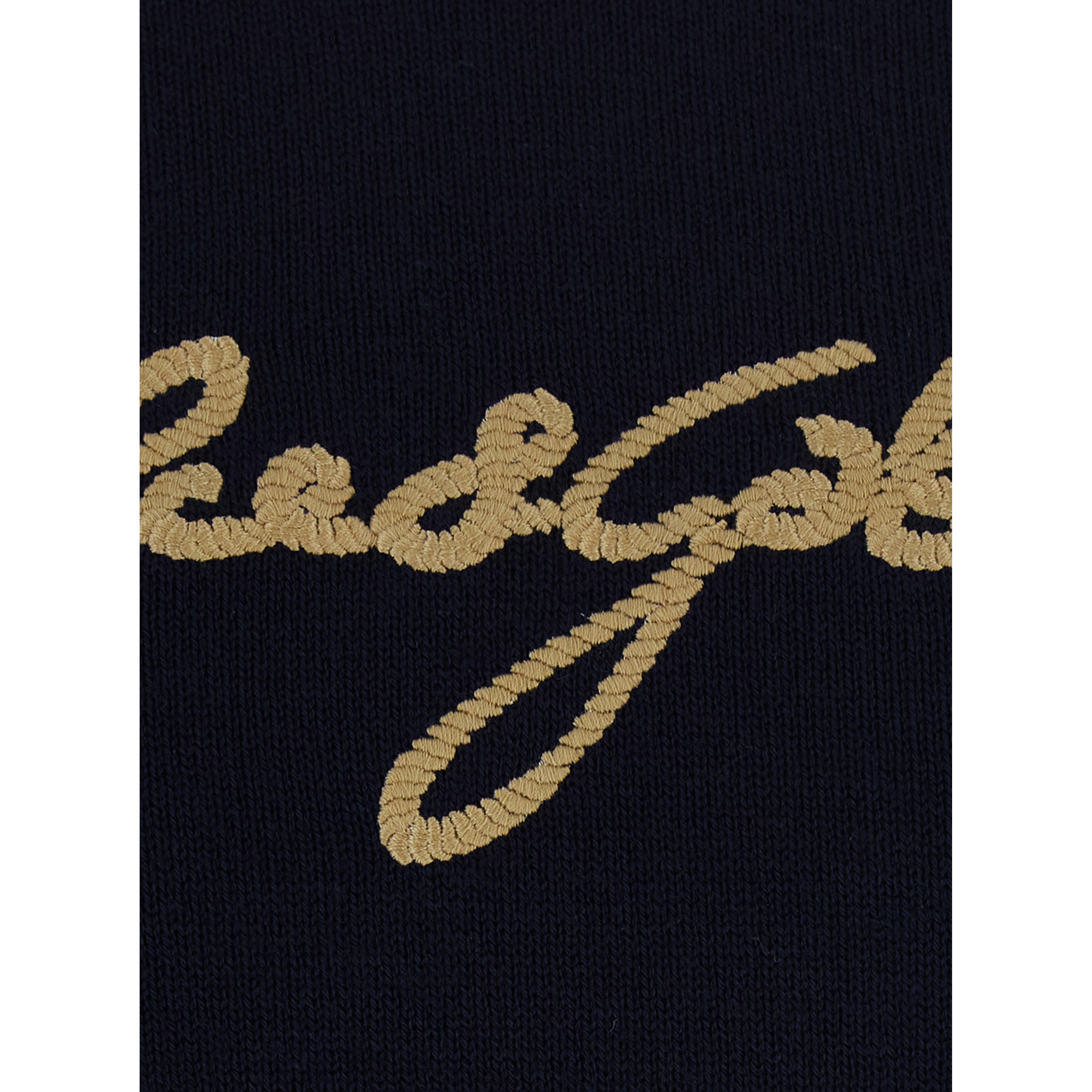 Blue Crew neck T-Shirt with logo lettering on the front in cotton for men