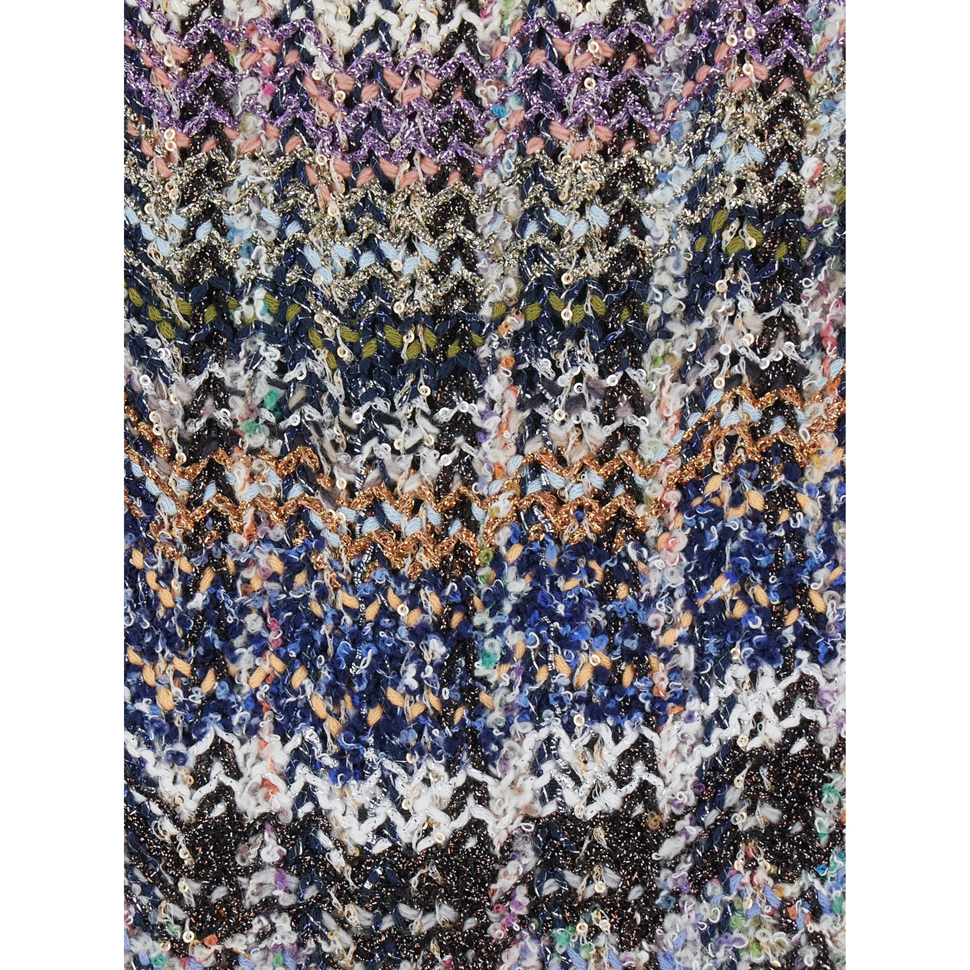 multicolor skirt with motif and all-over sequins in fabric women