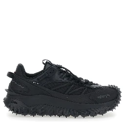 Trailgrip GTX Black  Low Top Sneakers with Logo Lettering on the Side in Leather and Tech Fabric for Men