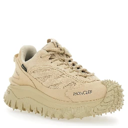 Trailgrip Beige Sneakers Low Top with Logo lettering on the Side in Tech Fabric Women