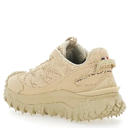 Trailgrip Beige Sneakers Low Top with Logo lettering on the Side in Tech Fabric Women