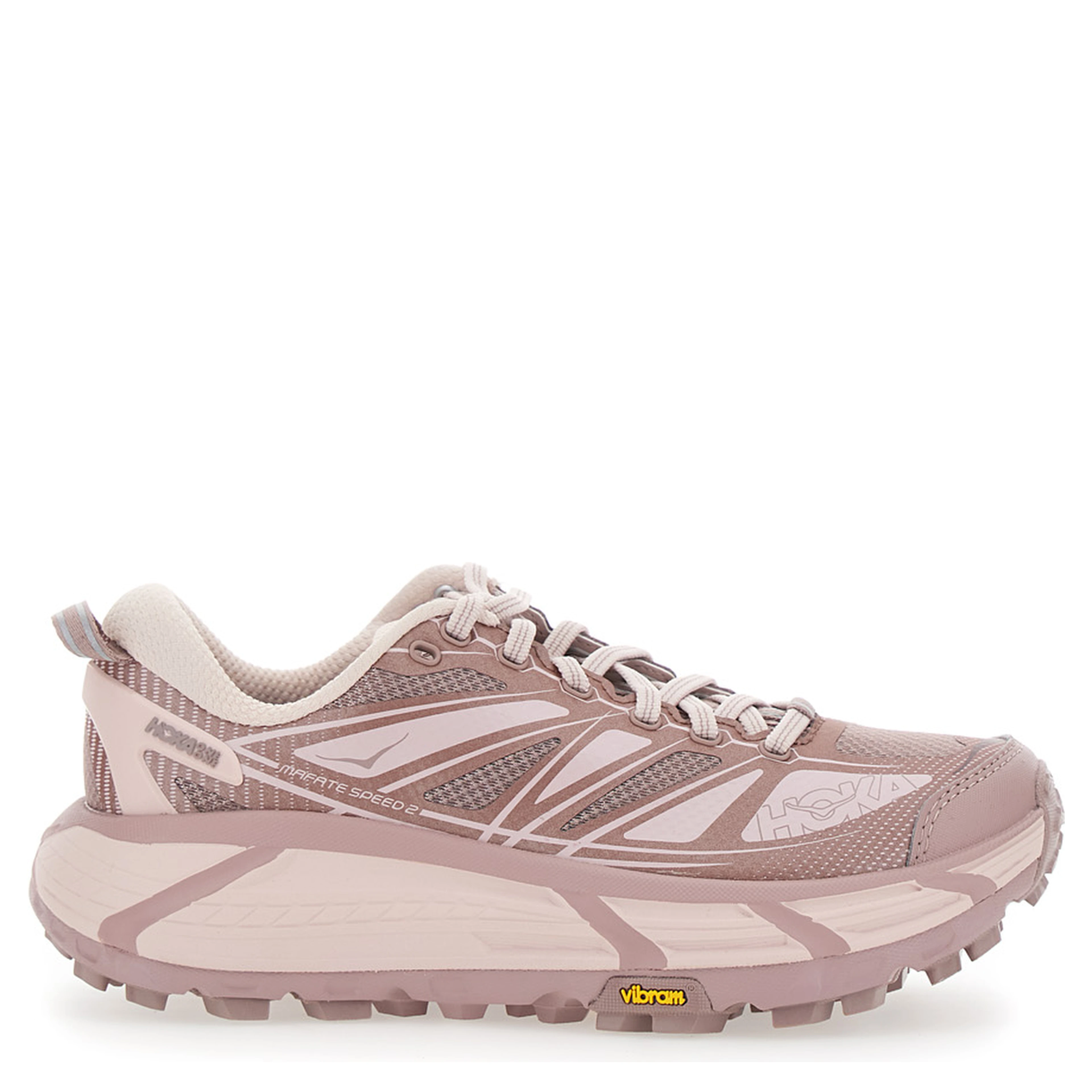 Mafate Speed 2 Pink Low Top Sneakers with Mesh Inserts in Tech Fabric Unisex