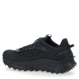 Trailgrip GTX Black  Low Top Sneakers with Logo Lettering on the Side in Leather and Tech Fabric for Men