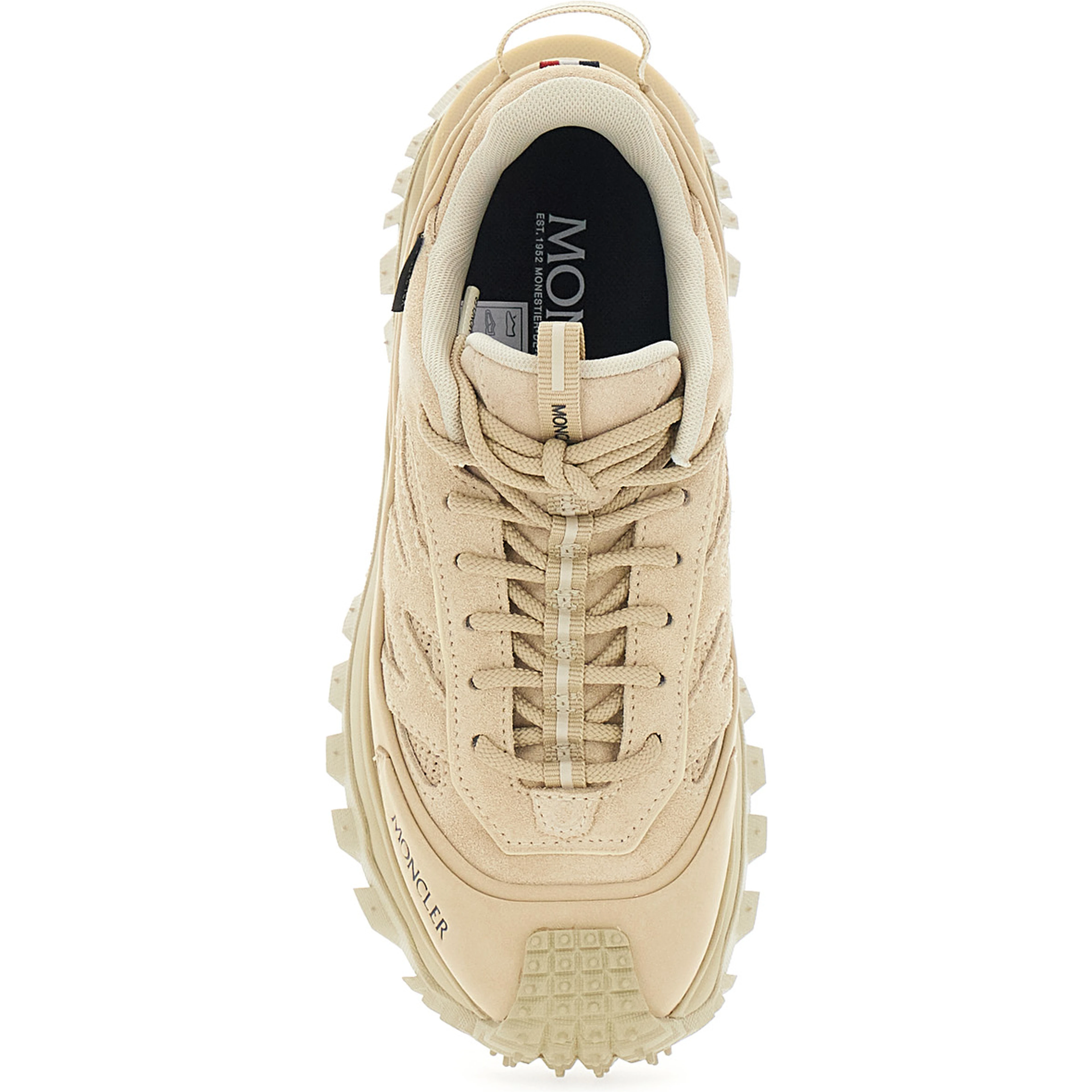 Trailgrip Beige Sneakers Low Top with Logo lettering on the Side in Tech Fabric Women
