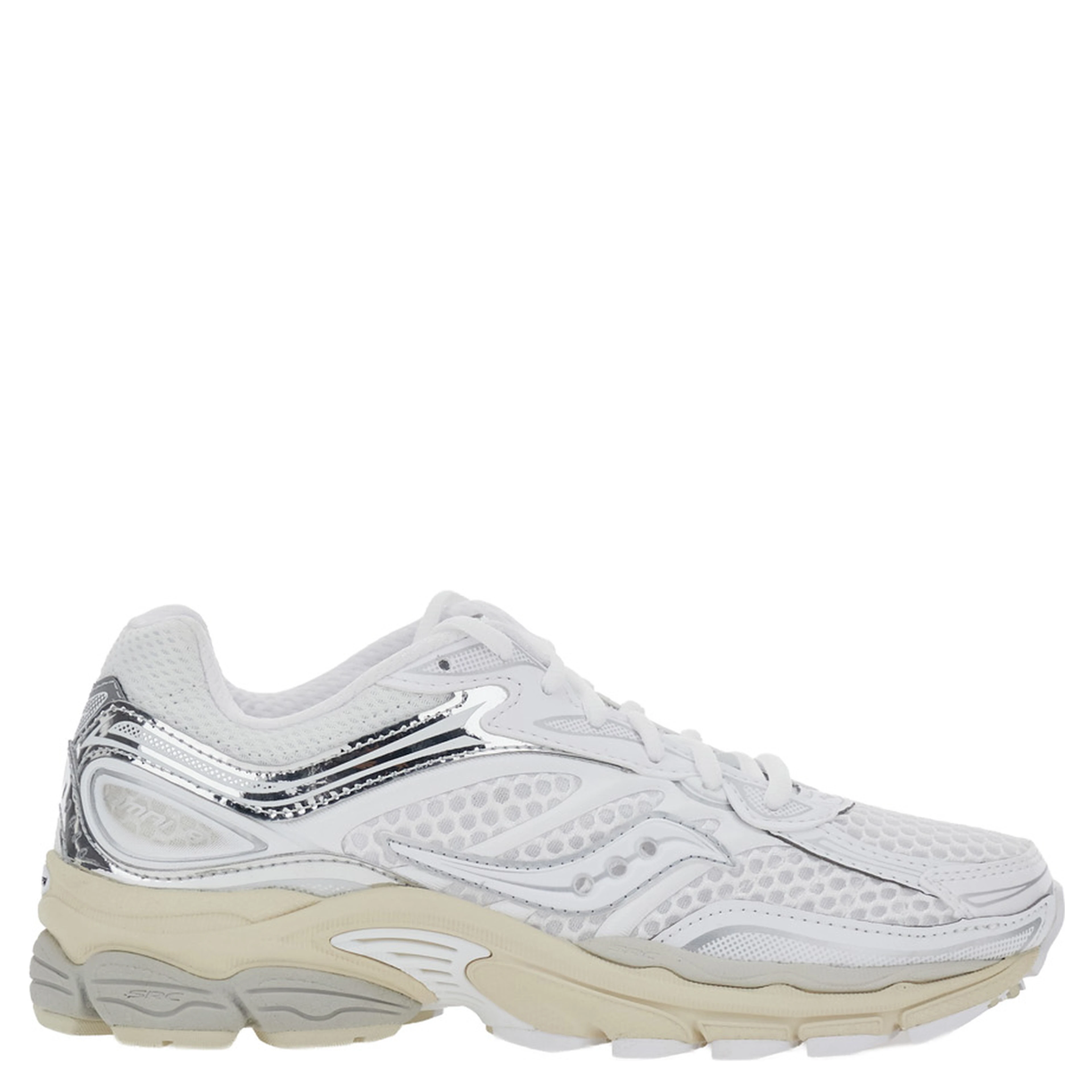 PROGRID OMNI 9 OG white Sneakers with metallic details and side logo in fabric unisex