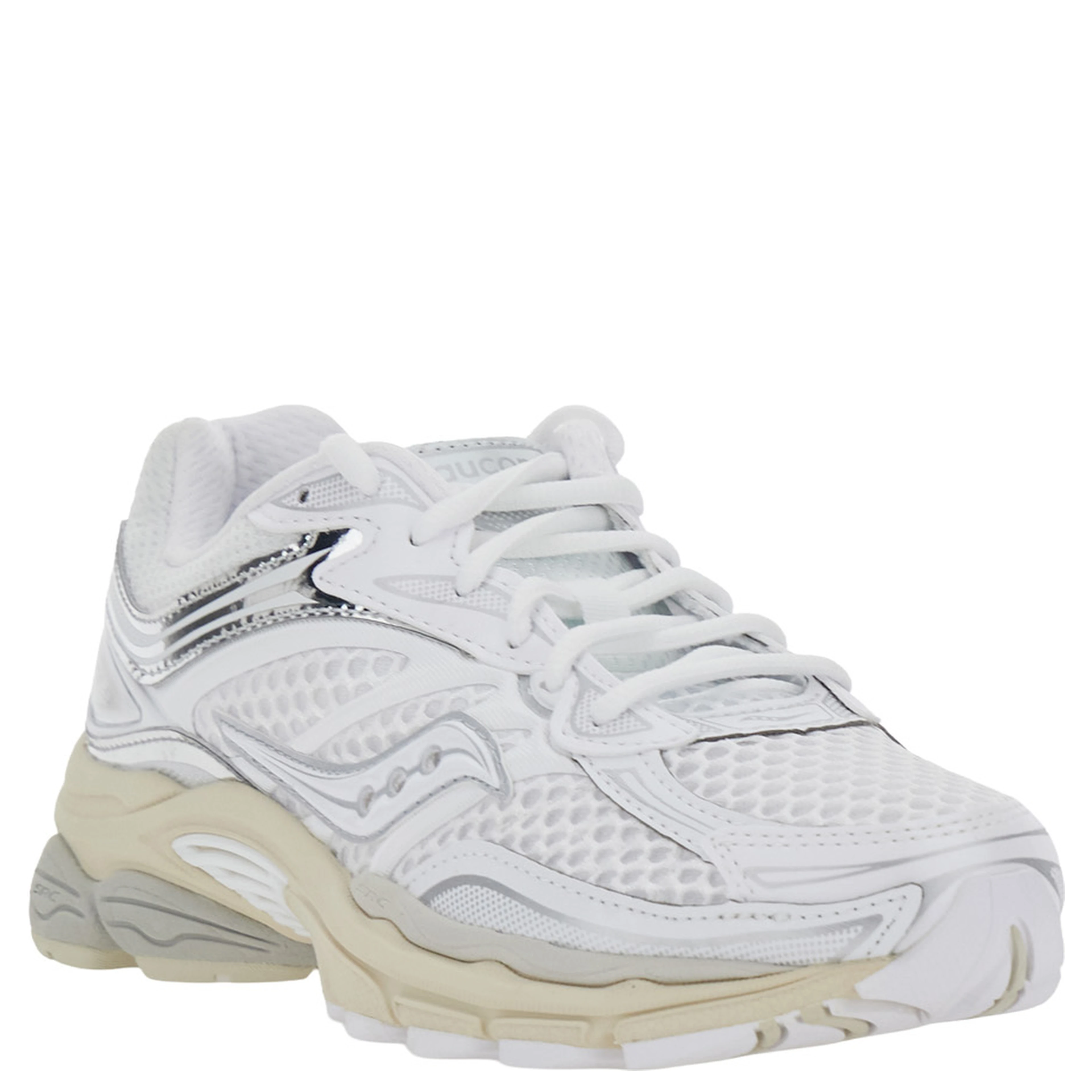 PROGRID OMNI 9 OG white Sneakers with metallic details and side logo in fabric unisex