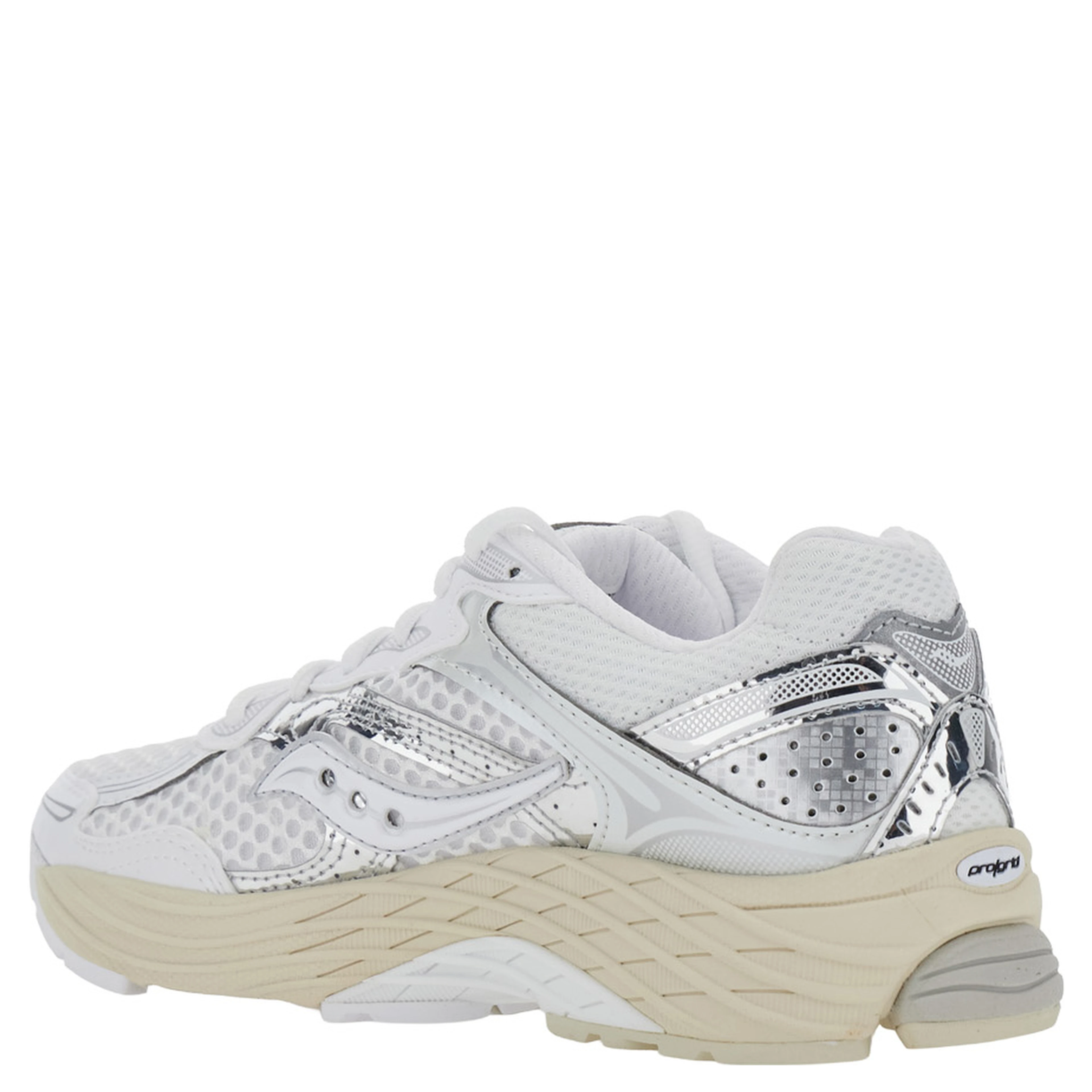 PROGRID OMNI 9 OG white Sneakers with metallic details and side logo in fabric unisex