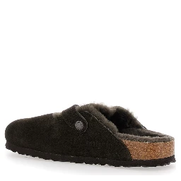 Mule Slip-On Boston with adjustable strap in Ecoleather brown women