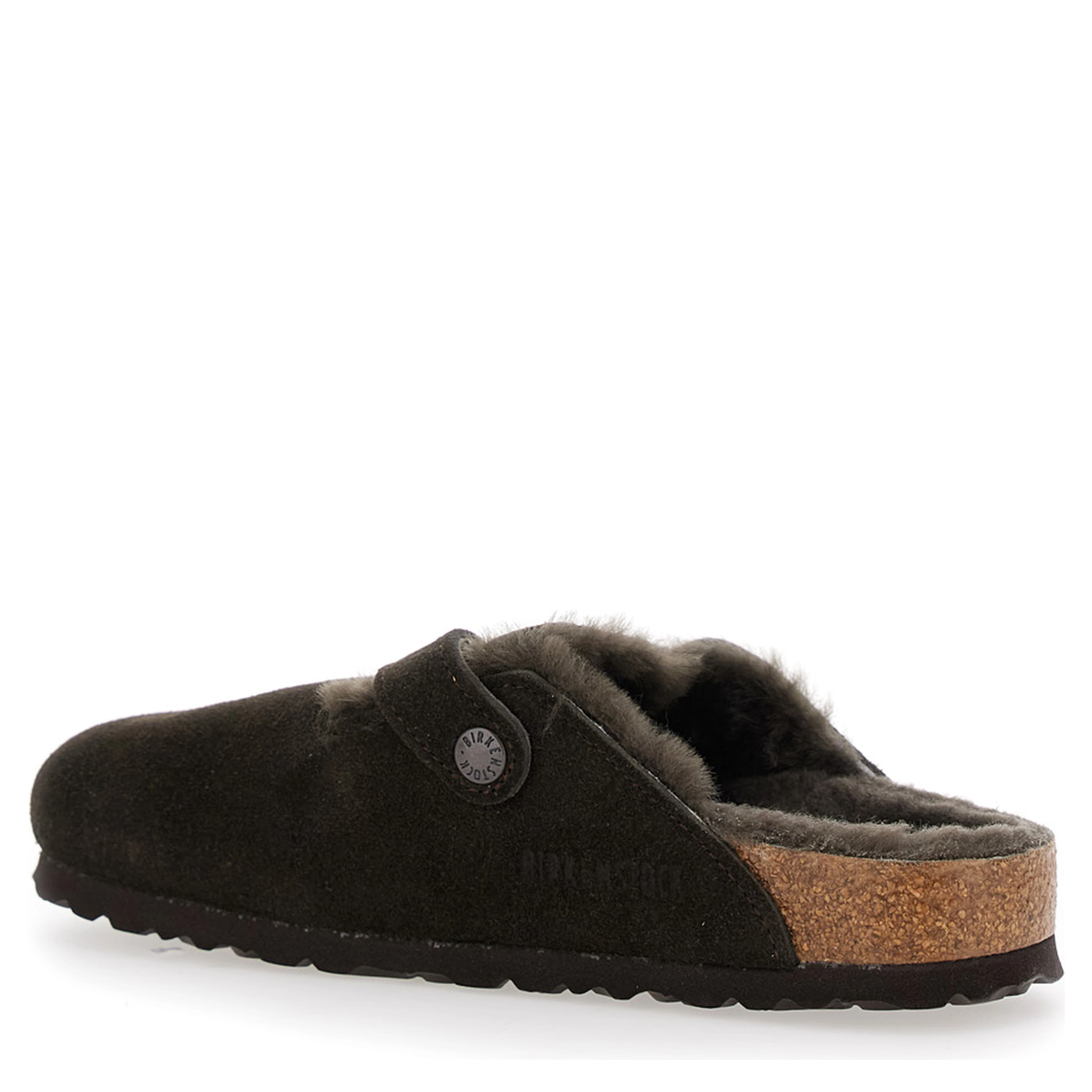 Mule Slip-On Boston with adjustable strap in Ecoleather brown women