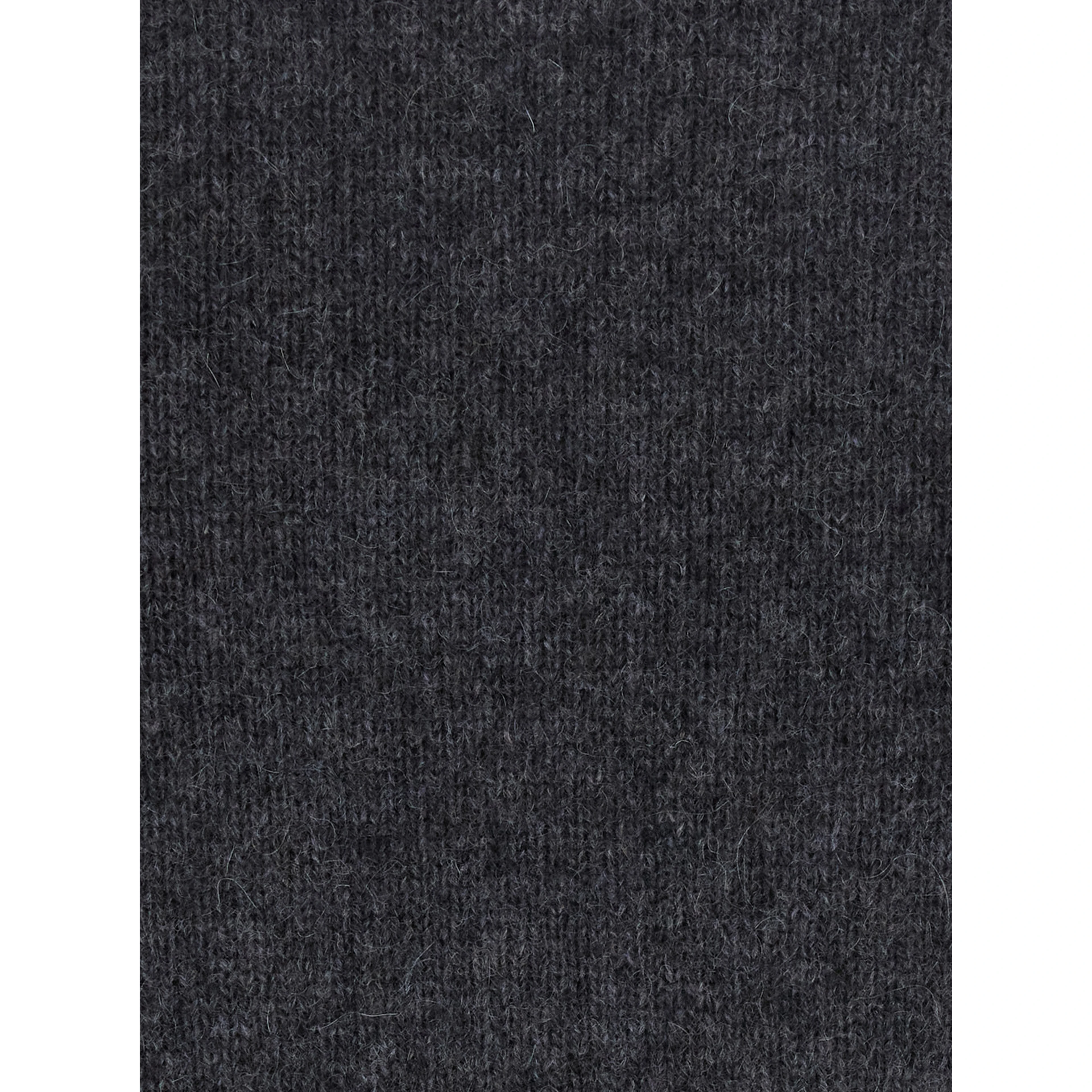 VOLIERA grey round-neck sweater with ribbed details in wool Women