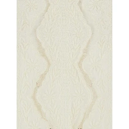 White Crew neck blouse with embroidery on the front in viscose for women