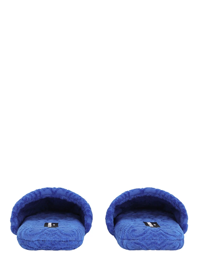 Blue Jacquard Slippers with Tech Fabric and Unisex alternative