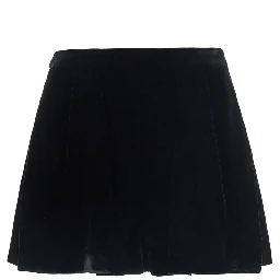Black Shorts with hidden side closure and wide leg in Blend viscose women