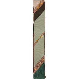 Green Scarf with All-Over Print in GG Silk for Women