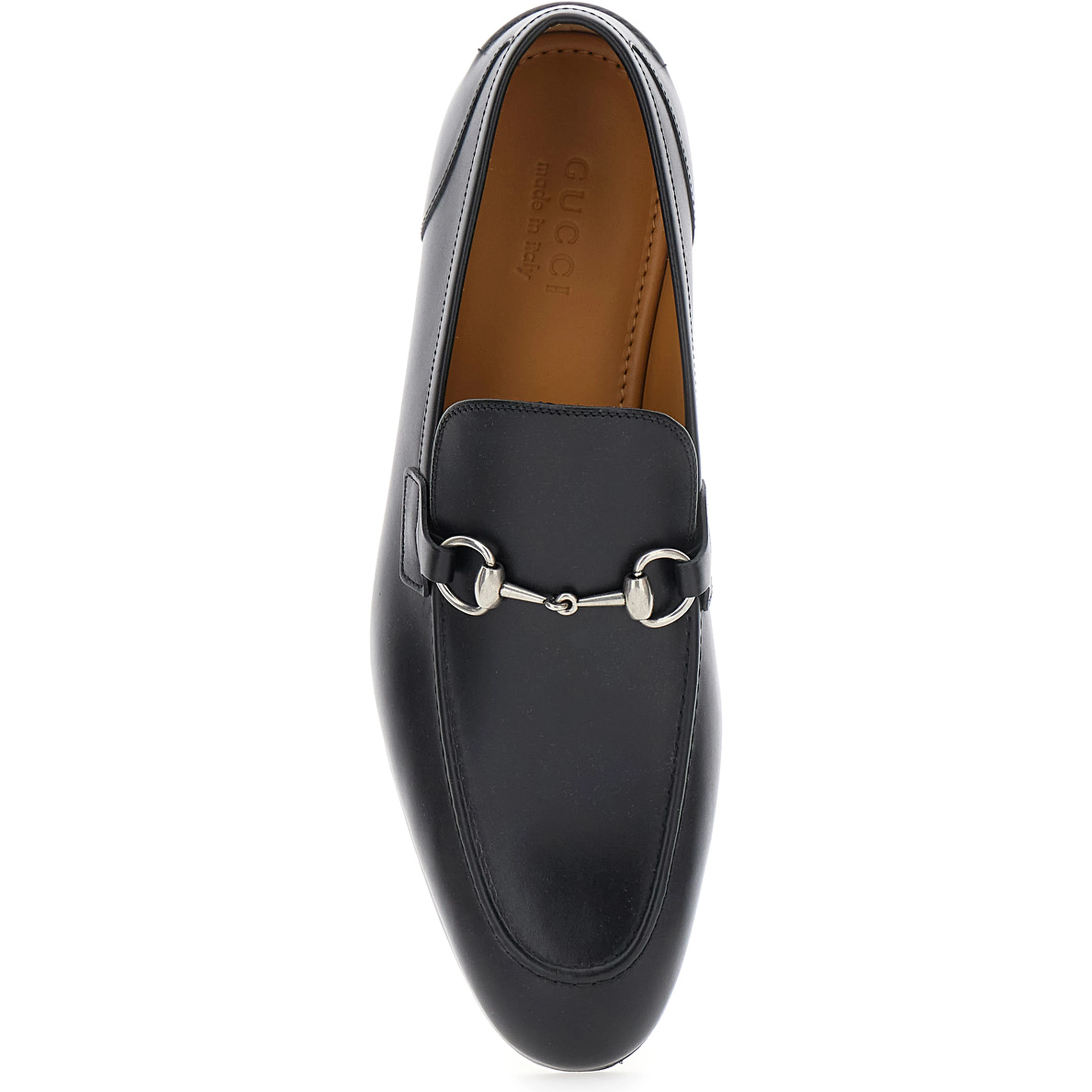 Black Leather Jordan Loafers for Men